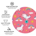 thumbnail image 4 of Balery 4 Pcs Yoga Unicornleather Coasters Set, Drink Table Cup Coasters For Living Room Kitchen Coffee Decor, 4 of 9