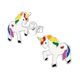 thumbnail image 1 of Children's rainbow unicorn stud earrings------Product code 82031, 1 of 3