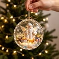 thumbnail image 5 of Glowing Christmas Story Ornament, Light-Up Mini Holiday Scene in Clear Acrylic Ball, Santa Claus Design for Christmas Tree Hanging Holiday Decor, 3.15 Inch, 5 of 6
