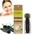 KPLFUBK Mint Flavored Bamboo Charcoal Floss PlantBased Wax Eco