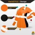 thumbnail image 2 of KwikSafety (Charlotte, NC) VIXEN Long Sleeve Safety Shirt for Women (Angel Hair Tape) Class 3 ANSI OSHA High Visibility Reflective Construction Security Work Hi Vis Clothing | Orange Small, 2 of 7