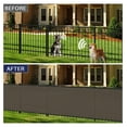 thumbnail image 2 of Privacy Fence Screen Heavy Duty Windscreen Fencing Mesh Fabric Shade Net Cover with Brass Grommtes for Outdoor Wall Garden Yard Pool Deck, 6'x76' Brown, 2 of 7