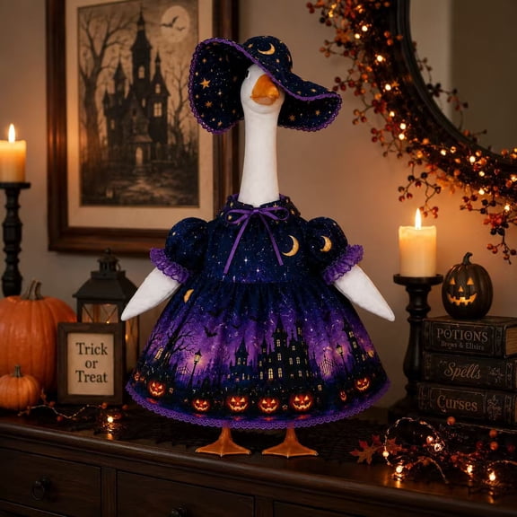 XGFHYJEH Proch Goose Halloween Outfits, Garden Yard Lawn Porch Goose Clothes Goose Costume Clothing, Goose Outfit for 23'' Proch Goose Outdoor Outside Patio Decor