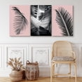 thumbnail image 1 of PixonSign Canvas Print Wall Art Set Rising Palm Leaves & Monstera Floral Plants Photography Realism Tropical Closeup Relax/Calm Multicolor Dark Black and White for Living Room, Bedroom - 24"x36"x3, 1 of 5