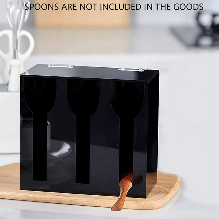 Unomor 3 Pcs Flatware Plastic Trays With Lid