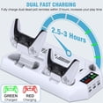 thumbnail image 4 of PS5 / PS5 Slim Stand and Cooling Station with Dual Controller Charging Station for PlayStation 5 Console, PS 5 Accessories Incl. Controller Charger, Cooling Fan, Headset Holder, 3 USB Hub, Screw, 4 of 13