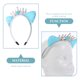 thumbnail image 5 of FELTECHELECTR Diadema con orejas de gato y lentejuelas para mujer, accesorio para el cabello para fiesta de cosplay, 5 of 5