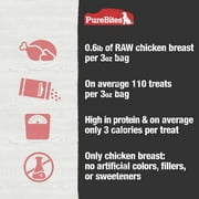 PureBites Chicken Freeze Dried Dog Treats, 1 Ingredient, 3oz