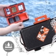 thumbnail image 5 of Camera Battery Memory Card Case, Memory Card Hard Protector Case Water-Resistant Anti-Shock Compact Camera Battery Card Storage Box for 3 Camera Batteries 3 XQD or 3 CF Cards 6 SD Cards（Orange）, 5 of 5