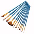 thumbnail image 2 of Juego de 12 pinceles de nailon para pintura de acuarela, herramientas de pintura (azul) TUNC Sencillez, 2 of 3