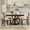 Natural, variant on Euroco 5-Piece Retro Dining Table Set for 4,Extendable Round Table and 4 Upholstered Chairs Set for Living Room,Natural
