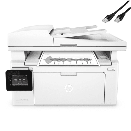 HP Laserjet Pro M130fw Wireless Black-and-White All-In-One Laser Printer with Scan, Copy and Fax (G3Q60A) FREE Cat5e Ethernet Cable