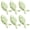 Green, variant on HDJNal  Drawer knob -6PCS Retro Simple Style Fish shape Ceramic Cabinet Handle Pull