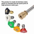 thumbnail image 4 of Labymos High-Pressure Washer Gun with 5 Detachable Spray Nozzle Tip 1/4'' Quick Connector Adapter For, 4 of 8