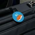 thumbnail image 5 of Cat Fish Sushi Neko Hiragana Round Luggage ID Tag Card Suitcase Carry-On, 5 of 7