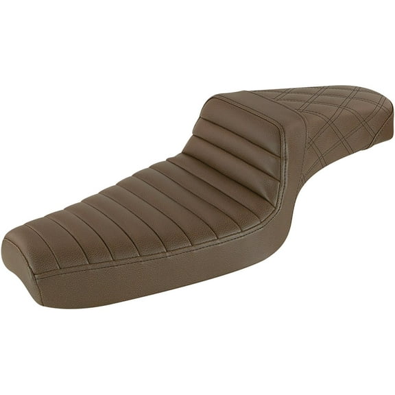 Saddlemen Step-Up Brown Tuck-n-Roll/Lattice Stitch Seat (879-03-176BR)