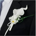 thumbnail image 3 of Dainty Calla Lily Flower Brooches Pins for Women Men Wedding Corsage Pink White Flowers Brooch Lapel Pin Suit Collar Dress Accessories Fashion Floral Jewelry for Party, 3 of 12