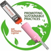 MK Lighter Candle Lighters, Windproof Flame, Ideal as Lighters for Candle, BBQ Lighters, Camping Lighters, Outdoor Lighters, Harmony Series, Butane Refillable Lighters (5PC)