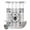 Light Gray, variant on No Hook Shower Curtain, Vintage Bees Crowns Shower Curtains for Bathroom with See Through Top Window, Rustic Leaves Rings Burlap Waterproof & Washable Bath Curtain Stand Up Stall 36"x72"