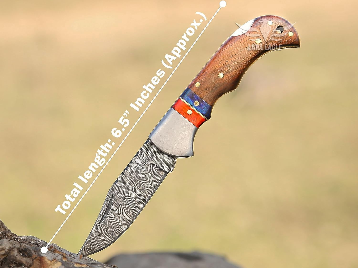 Personalised Damascus Pocket Knife for Men - 133 Layer Solid Steel Handmade Folding Hunting Knives with Sharpner and Leather Pouch - Best Knife for Camping Hunting Hiking
