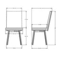 thumbnail image 2 of Amisco Elmira Dining Chair - Black Polyester / Metallic Grey Metal, 2 of 2
