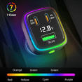 thumbnail image 4 of 60W Fast Car Charger USB C Quick Charging Adapter PD 36W Fast Charging with Led Light and Voltage Display for iPhone16 15 X Samsung, 4 of 5