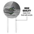 thumbnail image 6 of Acrylic Alligator Black and White Green Eyes Cake Topper Party Decoration for Wedding Anniversary Birthday Graduation, 6 of 7