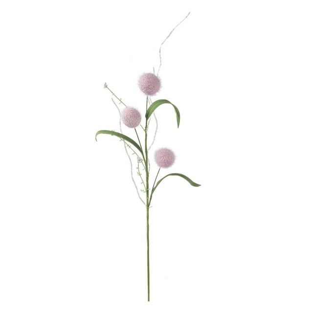 Flores de Simulación de Navidad de Pelota de Diente de León de Cabeza Triple