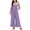 Purple, variant on Lindreshi Jumpsuits for Women Womens Fashion Summer Solid Pocket Casual Sleeveless Suspender Jumpsuit