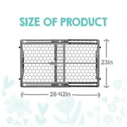 Regalo Gray Expandable Baby Safety Gate 28-42 Inches, Ages 6-24 Months