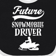 thumbnail image 4 of Inktastic Future Snowmobile Driver Snowmobiling Boys or Girls Baby Bib, 4 of 4