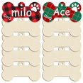thumbnail image 1 of 10 piezas de decoración de madera con huesos de perro de 18 cm de Sophena para manualidades, 1 of 7
