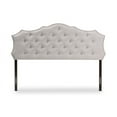 thumbnail image 3 of Baxton Studio Aurora Modern and Contemporary Greyish Beige Fabric Full Size Headboard, 3 of 6