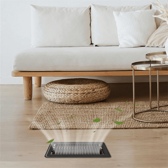 2pcs Floor Register 4x10Inch,Heavy Duty Floor Vents,Heat Air Vent Covers,Floor Vent Covers for Heater Floor Register B