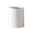 thumbnail image 1 of Inteprter Cubo de basura ABS, cubo de basura de boca ancha, a prueba de golpes, estilo japonés, parte inferior antideslizante, cubo de Suministros de limpieza para el hogar Blanco Grande, 1 of 6