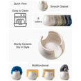 thumbnail image 2 of Soporte de esponja Zoeeker Ceramic White para fregadero de cocina, 2 of 7