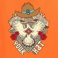 thumbnail image 6 of Wild Bobby Home Is Where You Hang Your Hat Country Eagle Pop Culture Women Graphic Tee, Orange, 3X-Large, 6 of 6