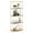 Beech/White, variant on Furinno 23.6 W x 11.6 D x 57.4 H 5-Shelf Decorative Shelves, Light Cherry and Black