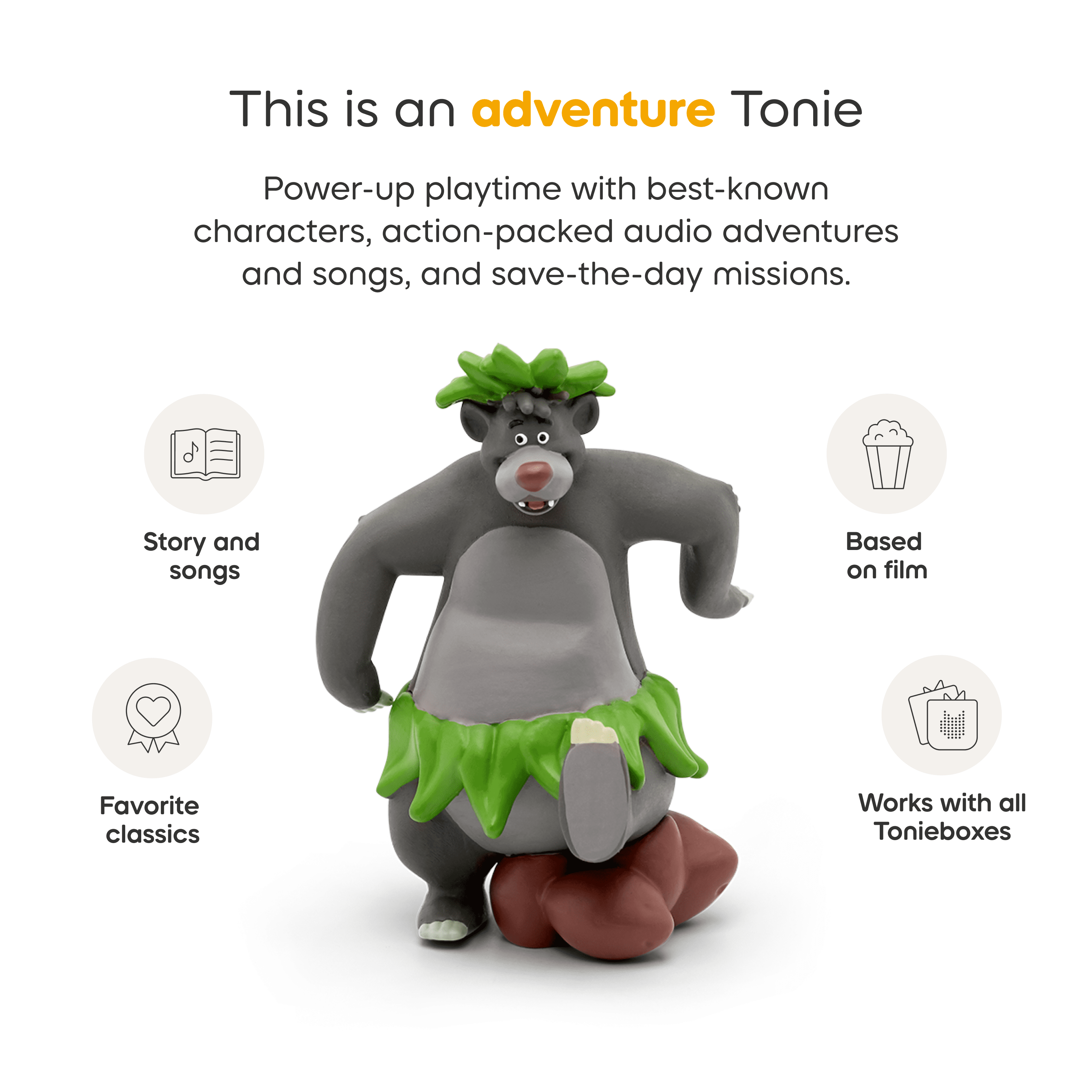 tonies Disney Le Livre De La Jungle Figurine de jeu audio (En anglais)