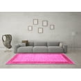 thumbnail image 3 of Ahgly Company Indoor Square Persian Pink Traditional Area Rugs, 5' Square, 3 of 4