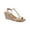 Beige, variant on STYLE & COMPANY Womens Beige T-Strap Slip Resistant Mulan Round Toe Wedge Slip On Slingback Sandal 12 M