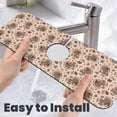 thumbnail image 6 of Fuzoiu Cute Autumn Turkey Print Kitchen Faucet Suction Pad, Sink Splash Guard Faucet Mat, Faucet Handle Drip Catcher Tray Drying Mat For Bathroom Kitchen Bathroom Countertop, 6 of 7