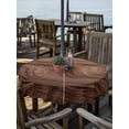thumbnail image 2 of Outdoor Tablecloths with Umbrella Hole & Zipper, Retro Wood Grain Round Tablecloth 54 Inch, Rustic Farmhouse Wooden Board Brown Waterproof Table Cloth, Patio/Pool/Picnic Table Covers, 2 of 8