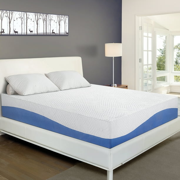 GranRest 10 Inch Luxury Comfort Gel Memory Foam Mattress, Plush, Cal