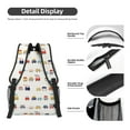 thumbnail image 4 of Disketp Colorful Trains Backpack - Comfortable Daypack with The right laptop for you Spacious Main Compartment & other poket - {designName} print, 4 of 6