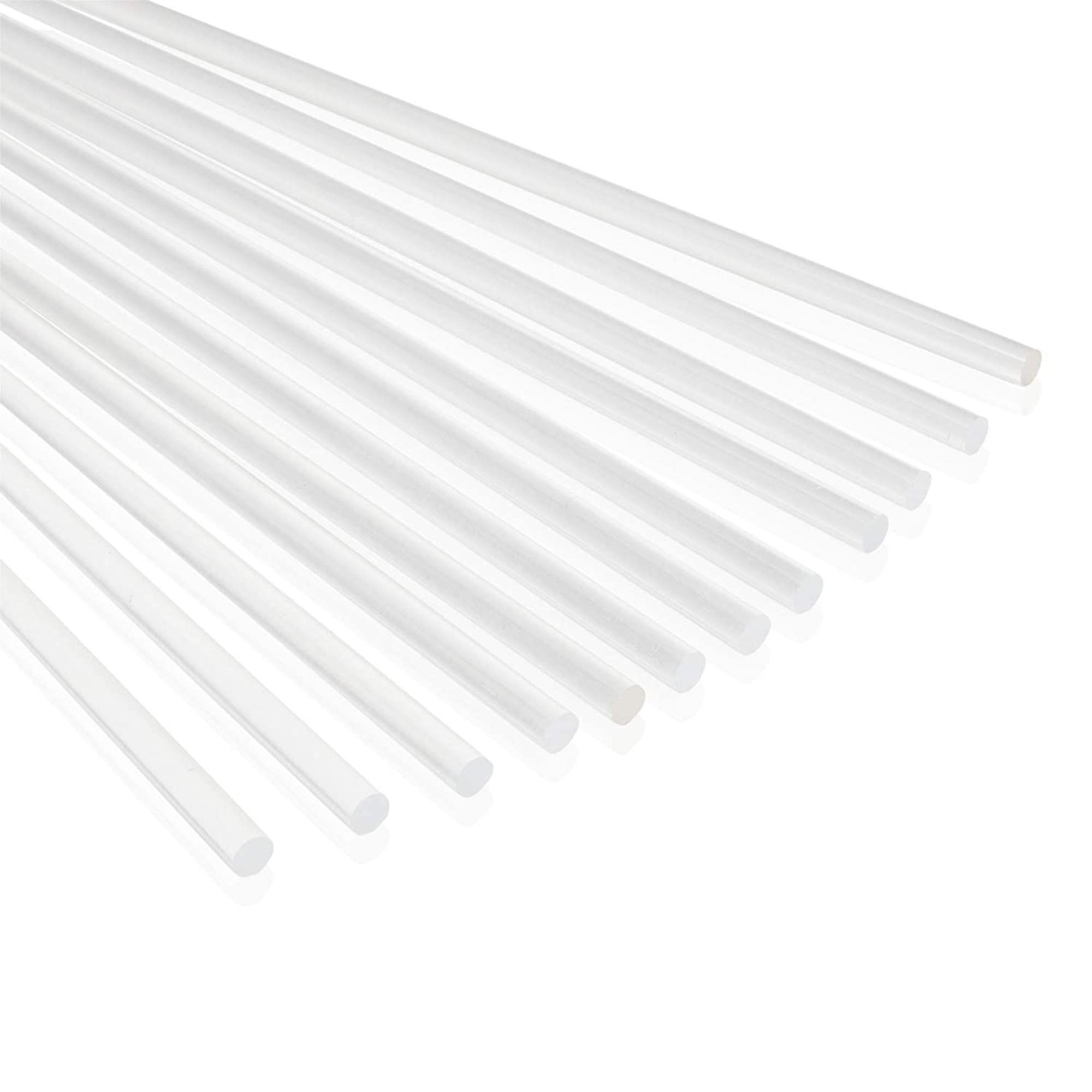 12 Pieces Clear Acrylic Plastic Dowel Rods for DIY Craft Supplies, 1 x