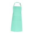 thumbnail image 5 of kowaku Bib Apron Kitchen Apron Durable DIY Occasion Utility Apron Chef Apron Cooking Apron for Flower Shop Gardening Salon Men Women Light Blue, 5 of 9