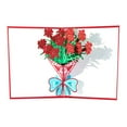 thumbnail image 1 of Clearance! Up Flower Cards 3D Popup Carnations Greeting Paper Cards With Note Card And Envelope Handmade Gift Cards For Anniversary Get Well And Mother's Day Birthday Cards For Girls, 1 of 2