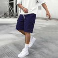 thumbnail image 2 of Fsqjgq Men'S Cargo Pants Gym Shorts Work Pants Trousers Drawstring Sweatpants Workout Short for Running, 2 of 8