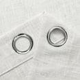 thumbnail image 4 of AZZCIA White Linen Light Filtering Grommet Curtain Panels for Bedroom, 2 Panels, 54"W x 84"L, 4 of 6